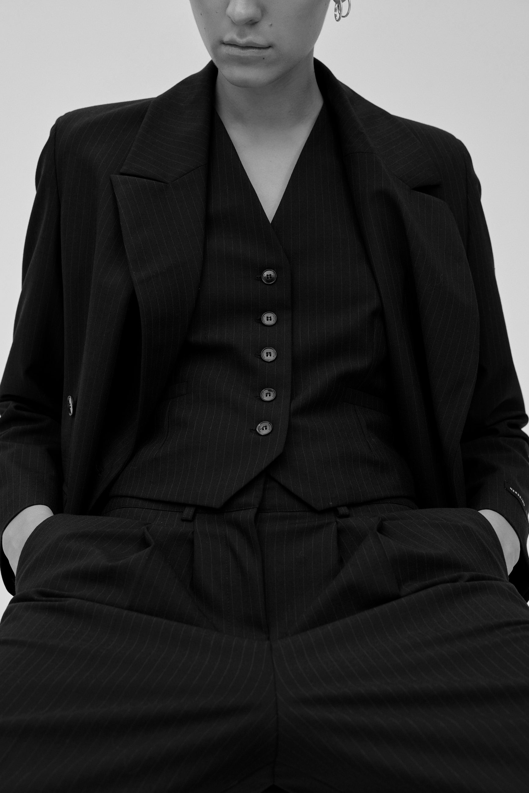 ニット/セーター SNIDEL - herlipto Textured Wool-blend Two Piece 5644966_Dark_Grey-3.jpg?crop=