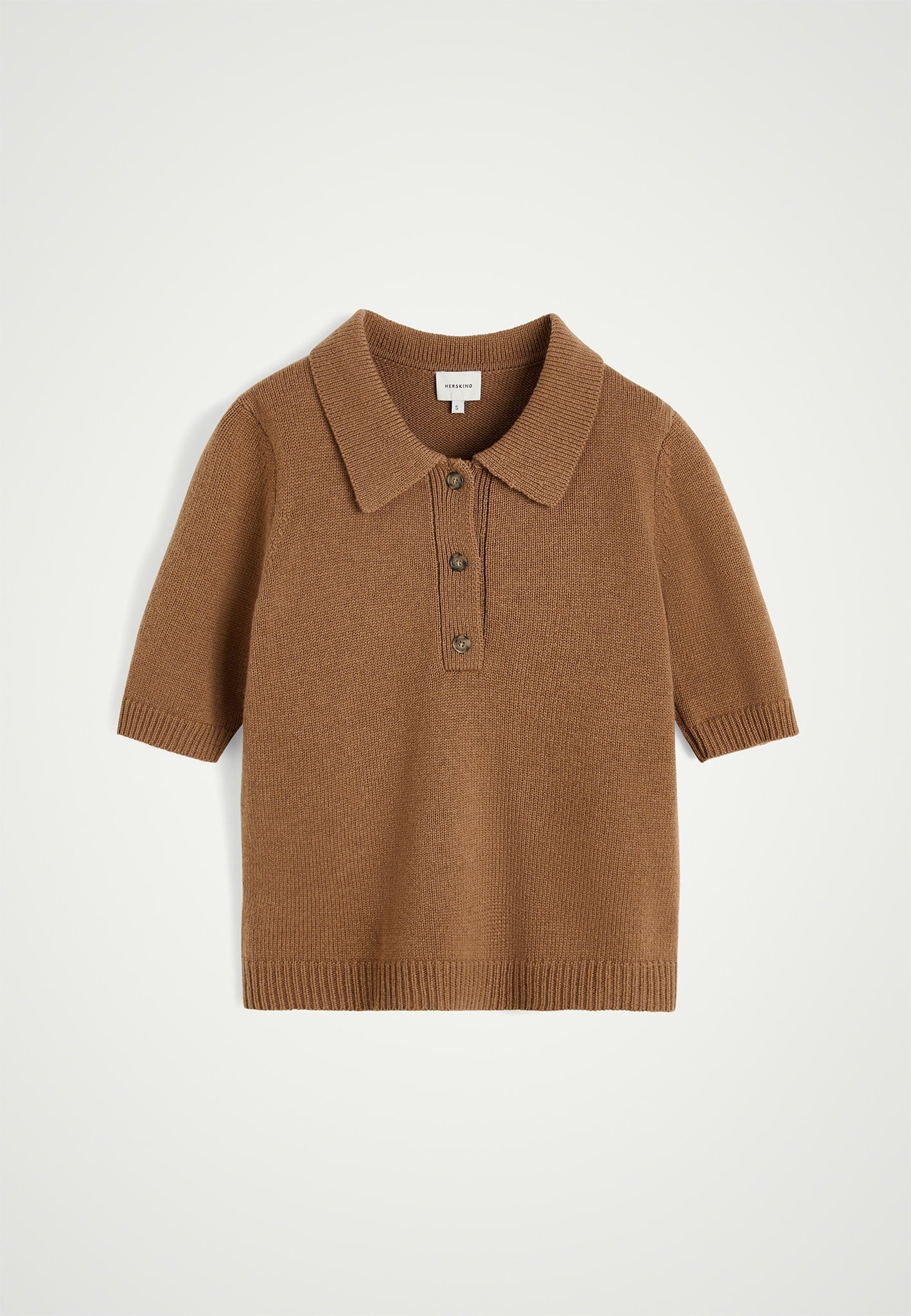 Alberto Knit Polo Blouse - Brown Sugar – Herskind CA