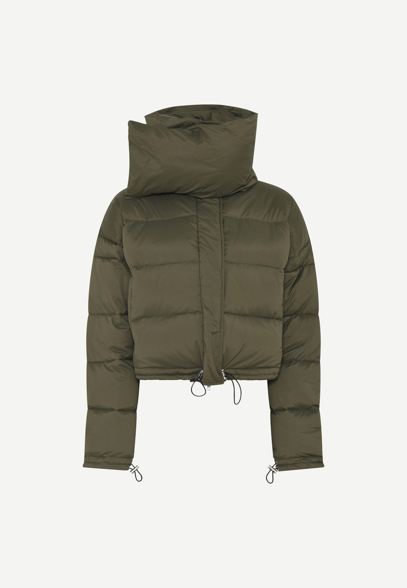 Khaki puffer parka online